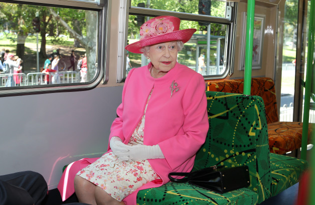 The 2011 Royal Tour. Here, her Majesty Queen Elizabeth II, who was travelling with the Duke of Edinburgh, visited Federation Square and rode on a tram through Melbourne. Canon 1D Mark IV, 35mm. 1/160s @ f5, ISO 400.