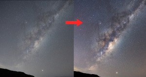 Tutorial images: Edit the milky way