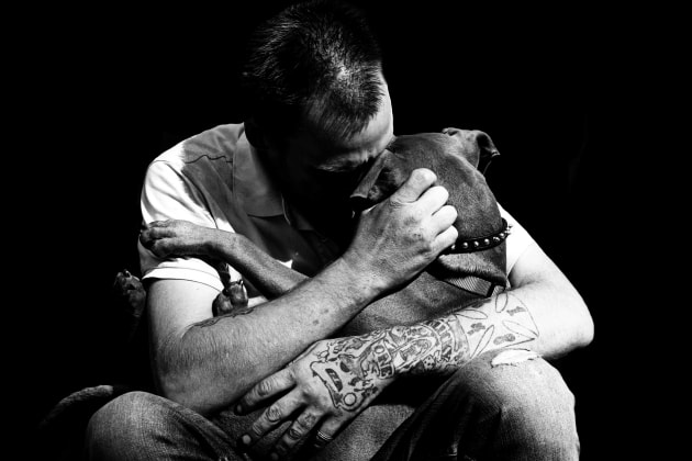 Homeless Man & Dog, NYC, 2017. Canon REBEL T5i (550D), Canon EF 24-70mm f/2.8L II USM lens @ 44mm. 1/125s @ f4, ISO 100.