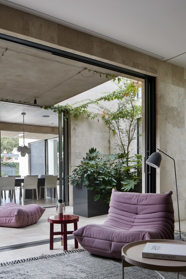 More layering of furniture and objects with a longer lens. This was shot with a cloud overhead, so I didn’t have to deal with hard contrasting light and having to layer that in post. Designer: Robson Rak, Melbourne. Canon 1DX Mk II, Canon TS-E 17mm f/4L lens. 0.3s @ f11, ISO 100. Tripod.